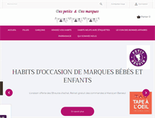 Tablet Screenshot of despetitsetdesmarques.com